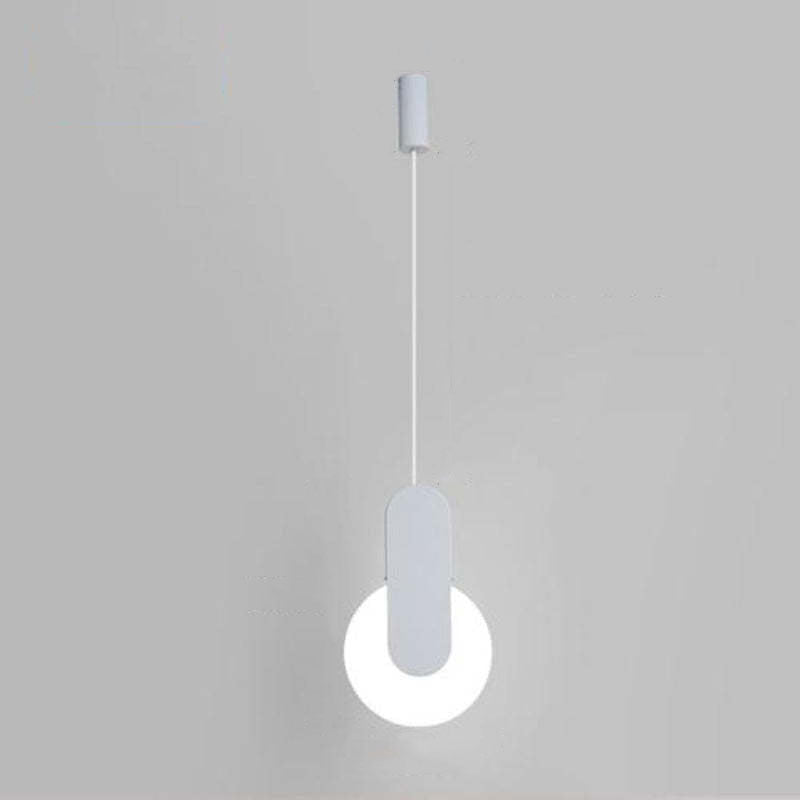 Alessio Modern LED Lampade a Sospensione Metallo/Acrilico Nero/Bianco Minimalista