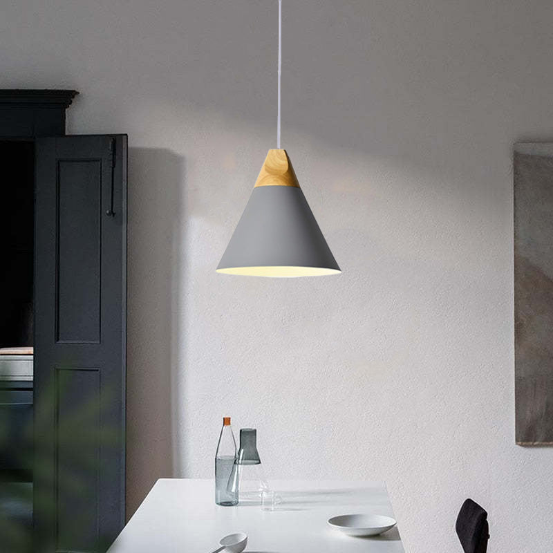 Morandi Moderno Semplice LED Lampada a Sospensione Multi-Forme Legno/Metallo Soggiorno/Camera da Letto/Cucina