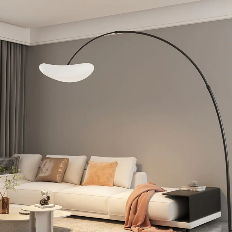 Minori Design LED Lampada da Terra Metallo Bianco/Nero Soggiorno