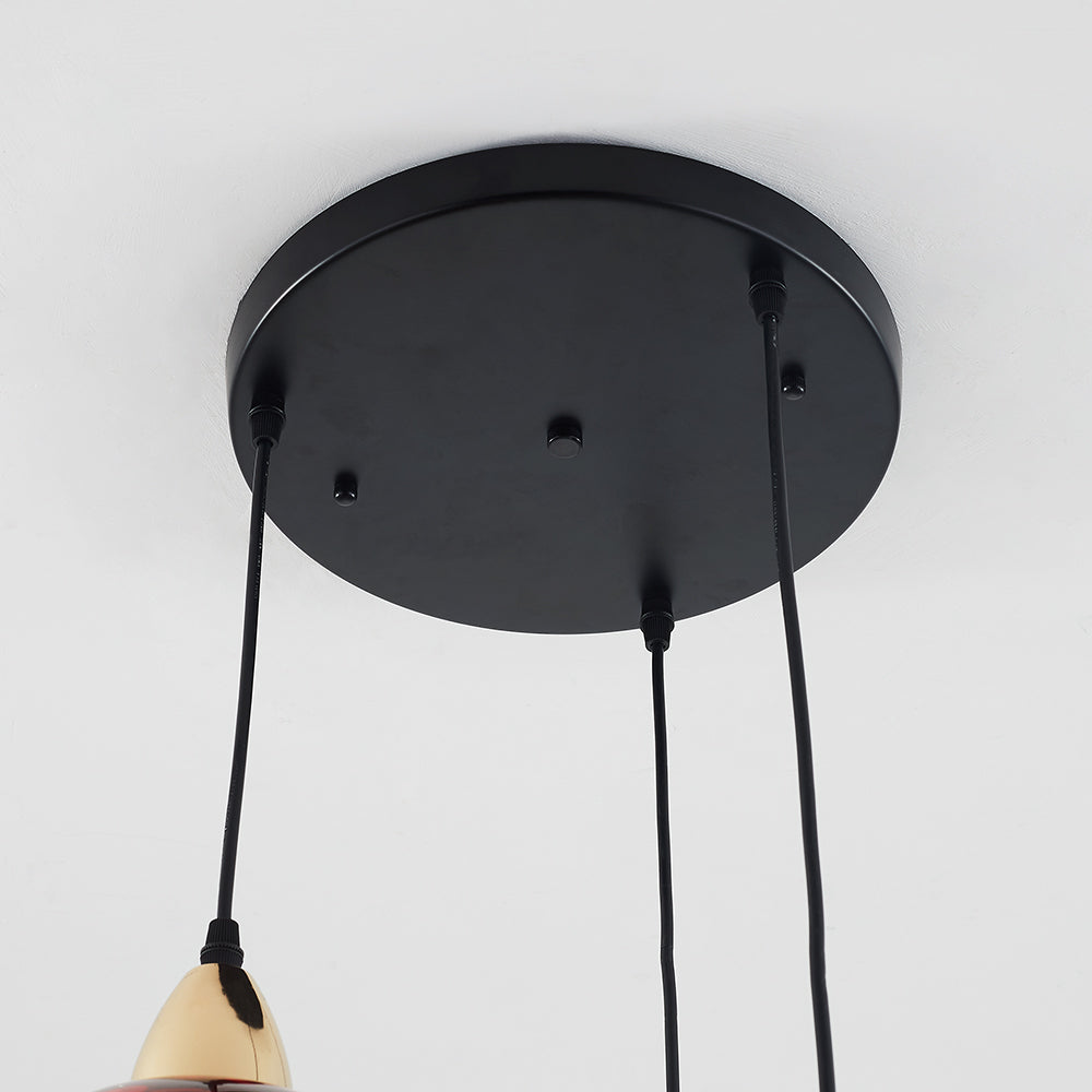 Hailie Design LED Lampada a Sospensione Vetro Ripple Acqua Variopinte Ciondolo Sfera Soggiorno/Camera da Letto
