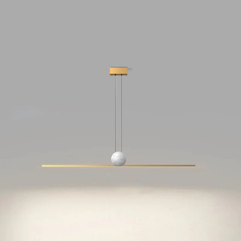 Edge Moderna LED Lampada a Sospensione Metallo/Marmo Quadrato/Rotondo Nero/Bianco