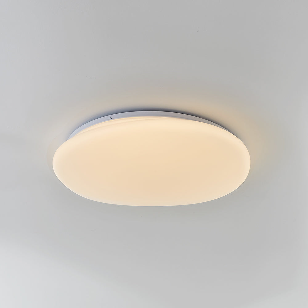 Quinn Moderne LED Plafoniere Forma Ciottoli Metallo/PE Bianco/Oro Salotto