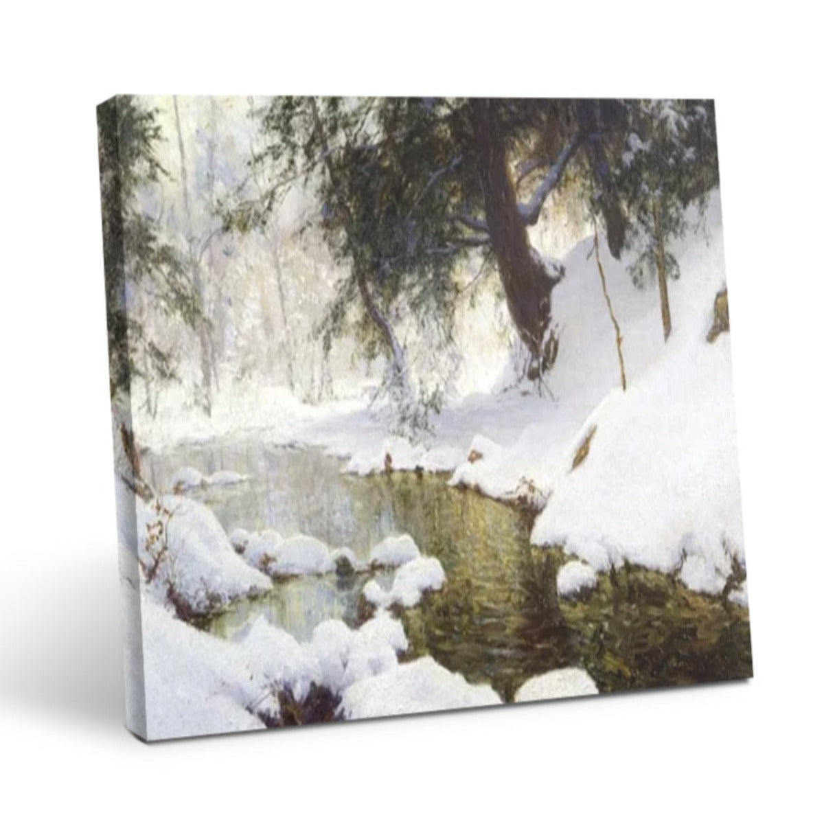 November Snow - Stampe d'Arte Vintage per Decorare il Soggiorno in Stile Invernale