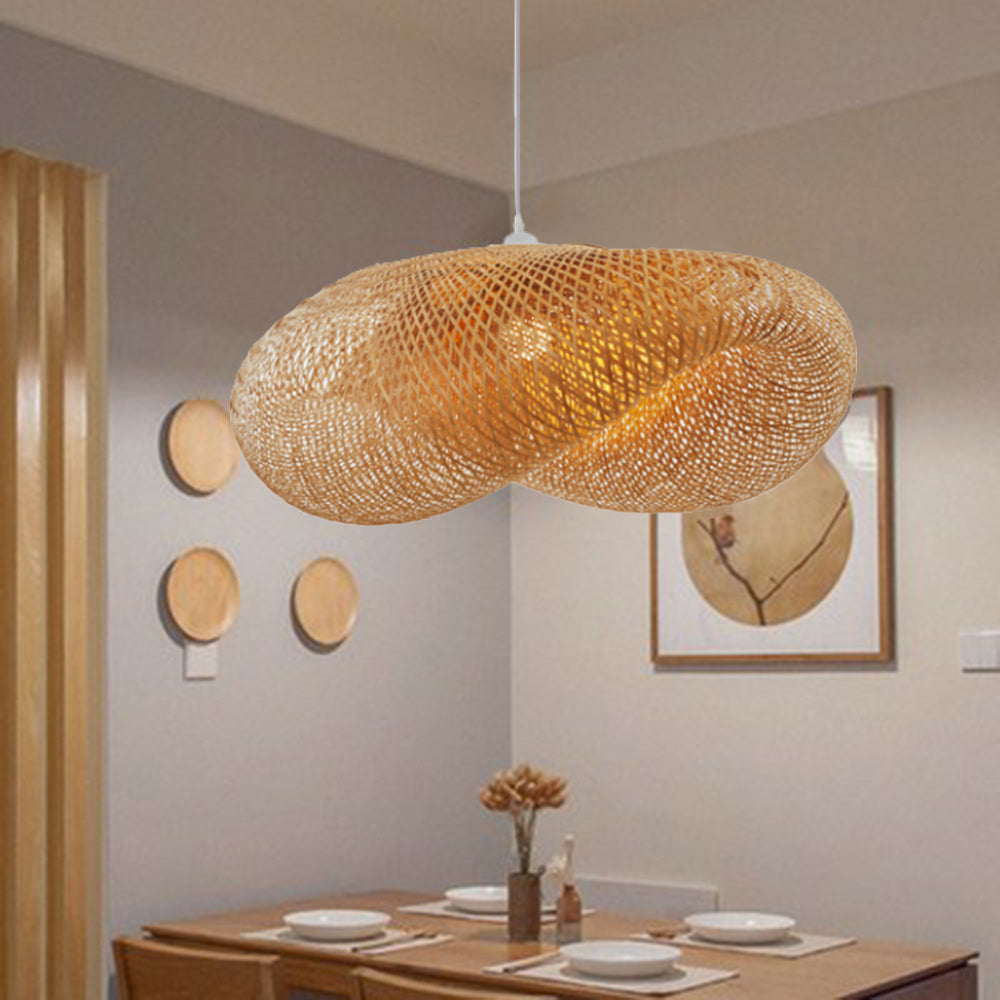 Muto Moderne LED Lampade a Sospensione Bambù Sala da Pranzo/Cucina