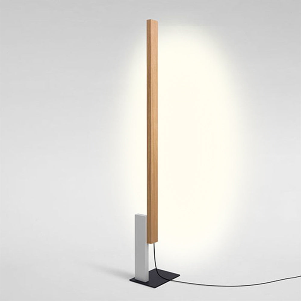 Edge Minimalista LED Lineare Legno Metallo Lampada da Terra Bianco/Blu/Verde/Rosso Soggiorno/Camera da Letto