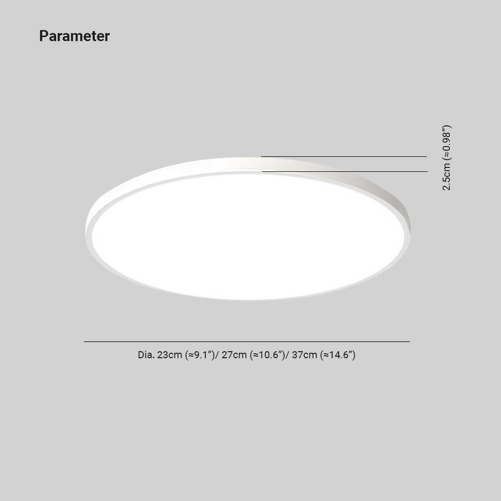Quinn Moderne LED Plafoniere Soffitto Bianche/Nere Rotonde Bagni
