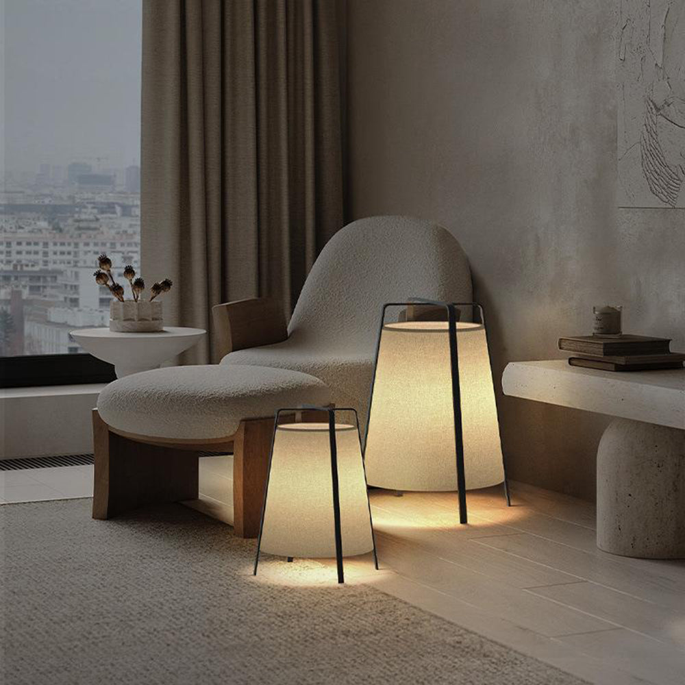 Renée Moderne Design LED Lampada da Terra S/L Metallo/Tessuto Salotto