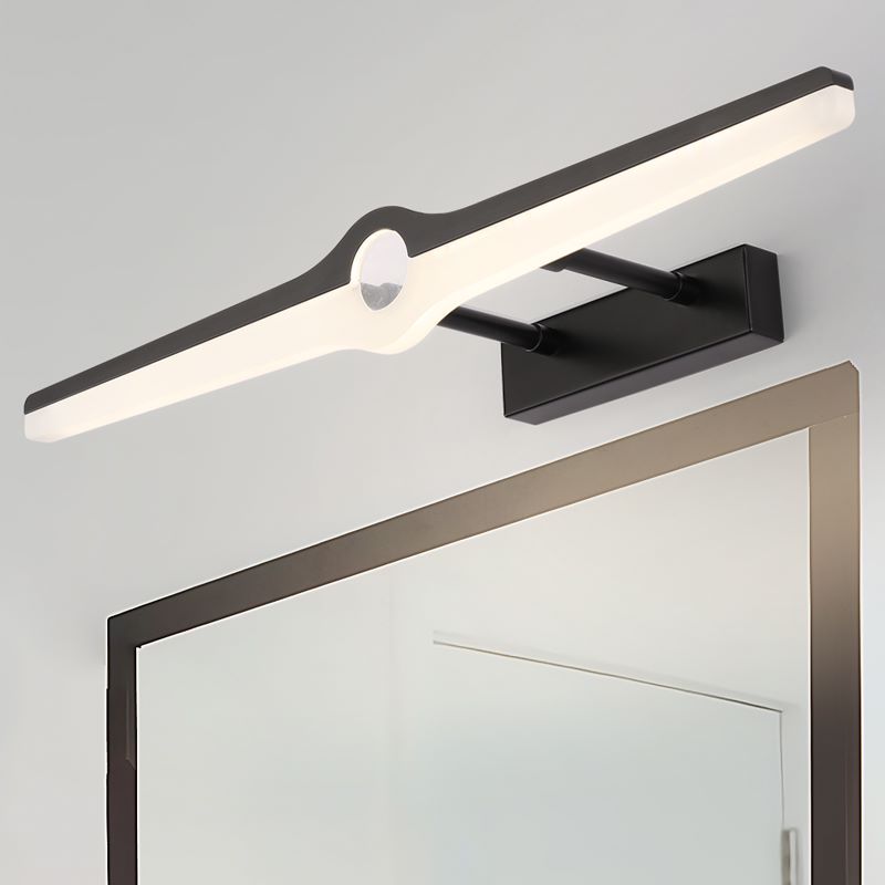Leigh Moderni Design LED Applique Impermeabile Piccolo Arco Bianco Metallo Acrilico Bagno