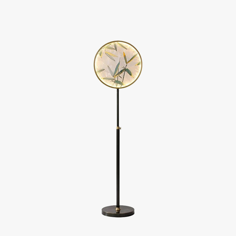 Jade Moderna Creativa LED Lampada da Terra Metallo Vetro Cerchio Soggiorno/Camera da Letto/Studio