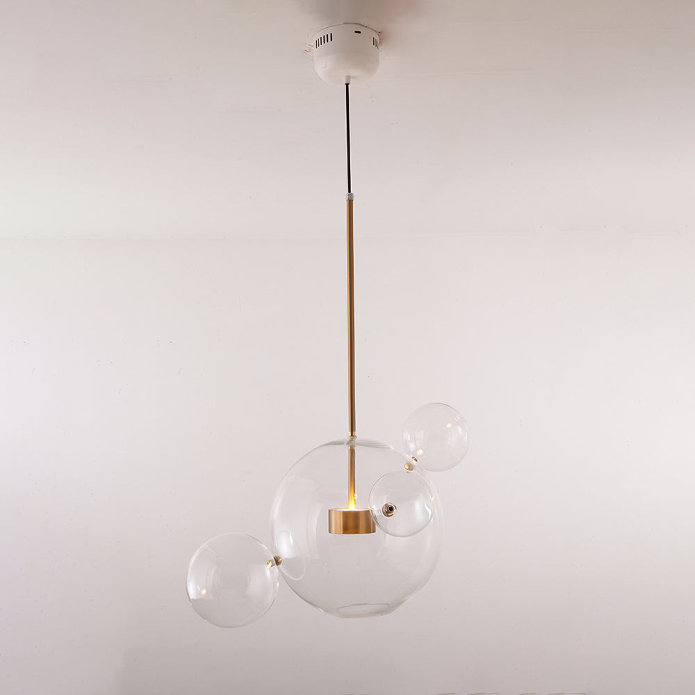 Hailie Moderna LED Lampada a Sospensione Metallo Oro Bolle Soggiorno/Camera da Letto