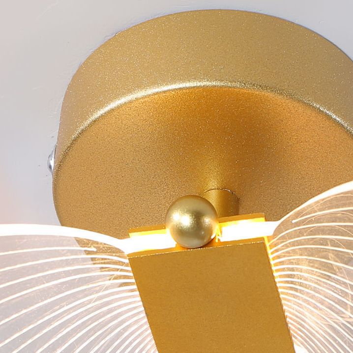 Kady Design LED Farfalla Oro Applique Soggiorno/Camera da Letto/Bagno