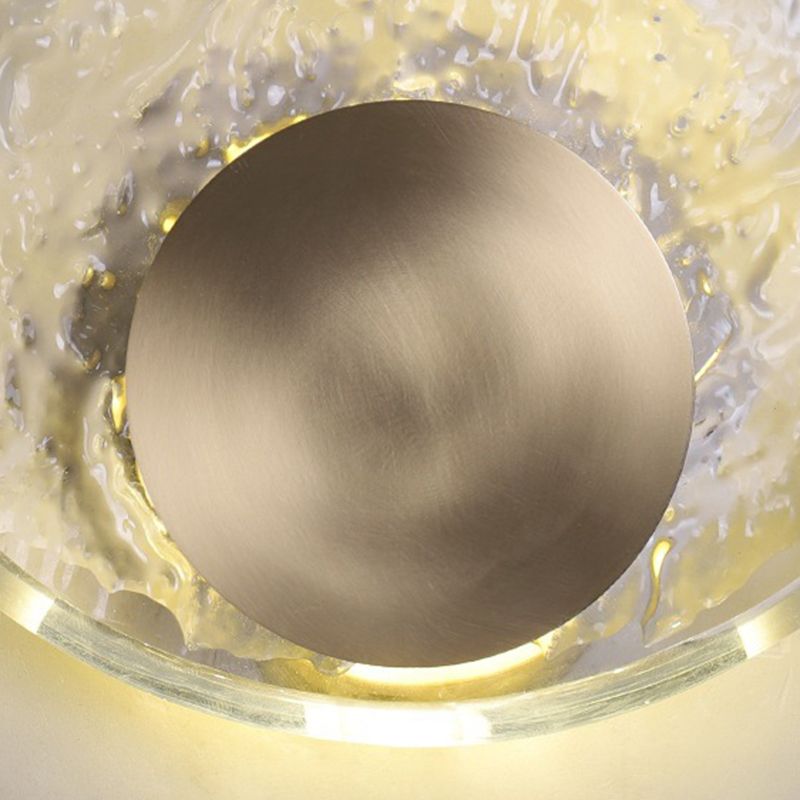 Kristy Design LED Bellissimo Applique Arte Deco Globo Cristale Metallo Camera da Letto Oro