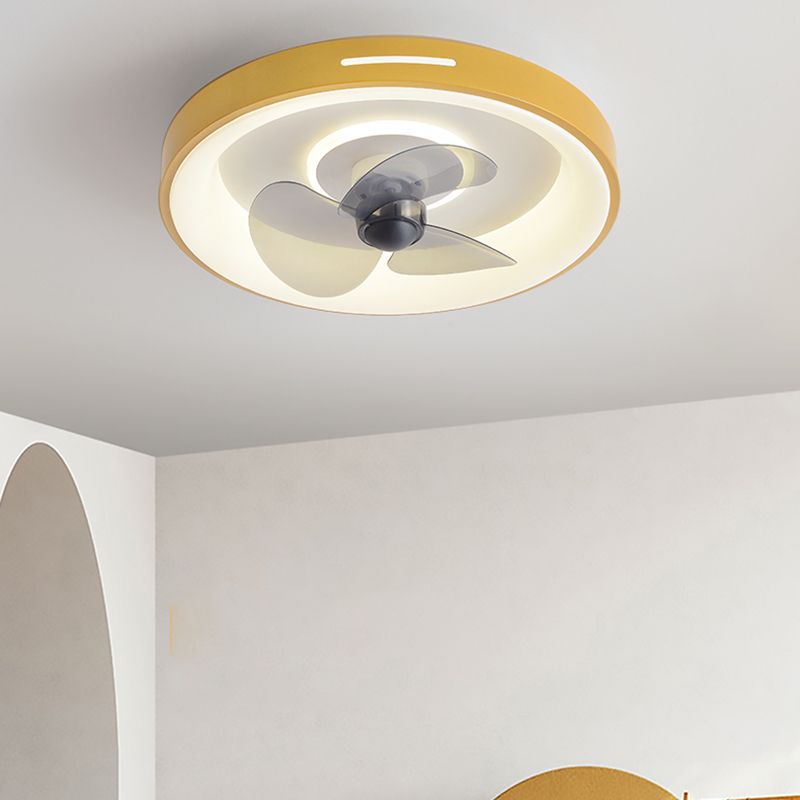 Quinn Minimalismo LED Ventilatore a Soffitto Quadrato/Rotonda Metallo Acrilico Oro Soggiorno/Camera da Letto