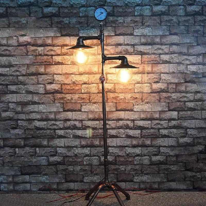 Alessio Industriale LED Vintage Lampade da Terra Bronzo Soggiorno/Camera da Letto