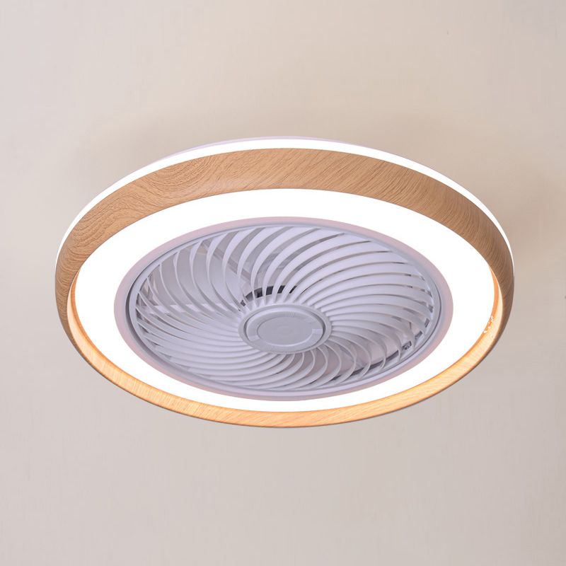 Ozawa Minimalismo Rotondo LED Ventilatore a Soffitto Metallo Acrilico Soggiorno/Camera da Letto