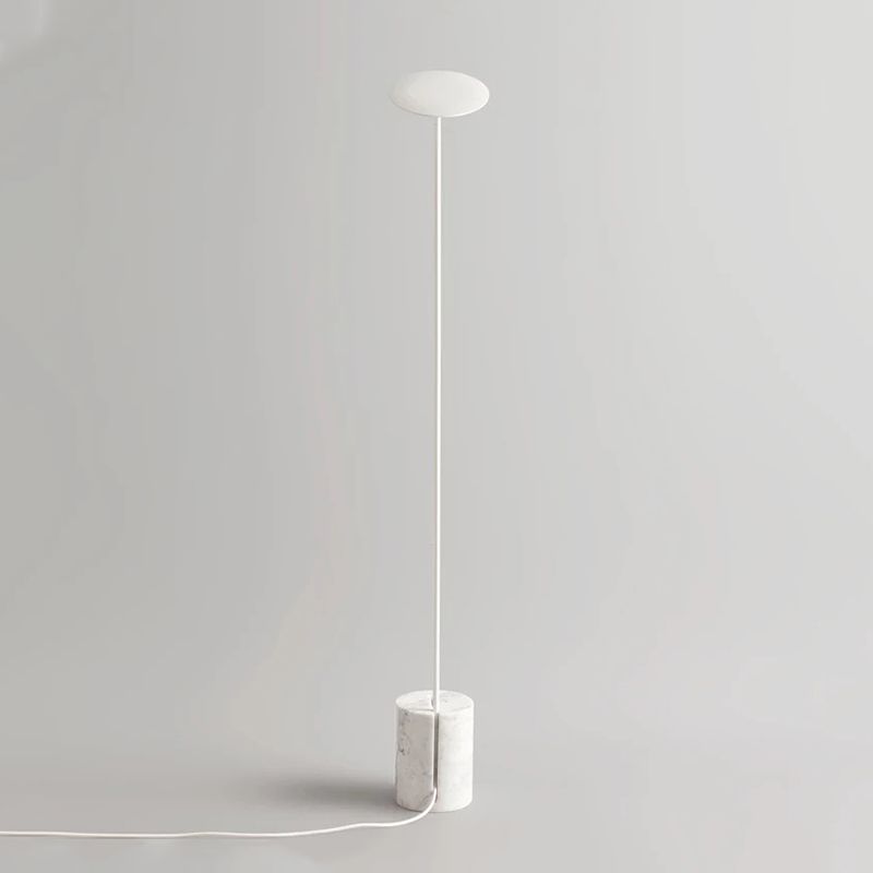 Valentina Design LED Lineare Lampade da Terra Bianco/Nero Metallo Soggiorno/Camera da Letto