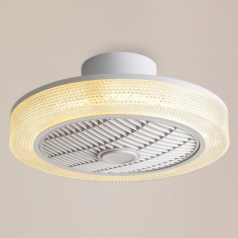 Kirsten Moderni LED Ventilatore a Soffitto Metallo Acrilico Nero/Bianco/Libero/Blu/Oro Soggiorno/Camera da Letto