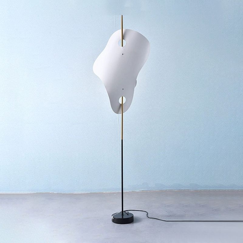Salgado Moderno LED Lampade da Terra Irregolare Metallo Bianco Soggiorno/Camera da Letto