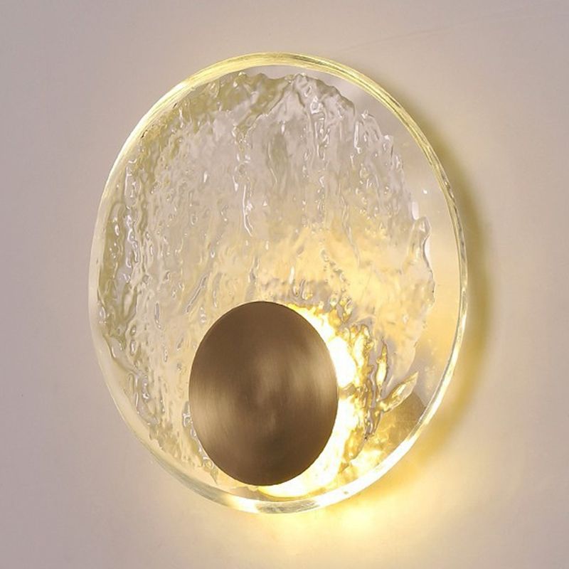 Kristy Design LED Bellissimo Applique Arte Deco Globo Cristale Metallo Camera da Letto Oro