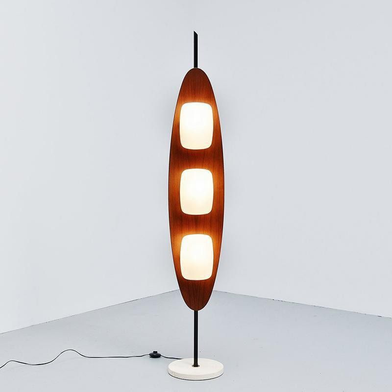 Salgado Foglia Design LED Foglia Forma Lampade da Terra Metallo Resina Marrone Studio/Soggiorno/Camera da Letto