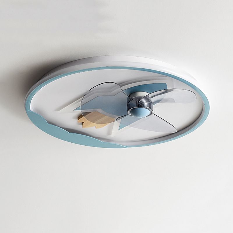 Minori Design LED Ventilatore a Soffitto Metallo Acrilico Soggiorno/Camera da Letto