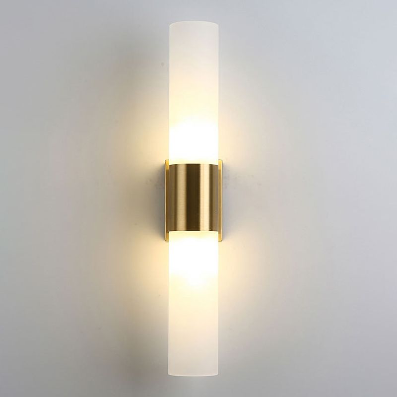 Leigh Applique 2 Luci Nero/Oro LED Moderno