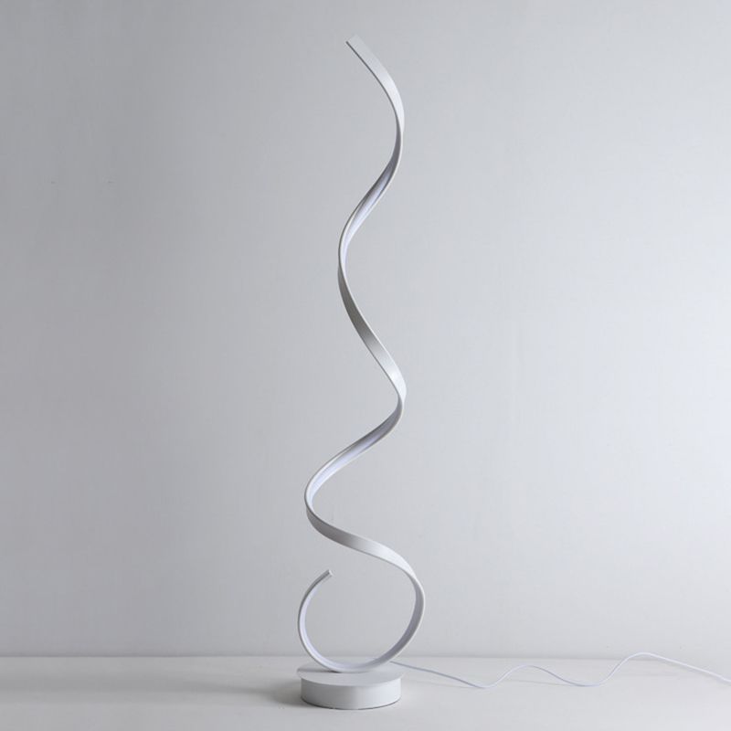 Louise Moderne LED Linea Vapore Lampade da Terra Metallo/Acrilico Bianco/Nero