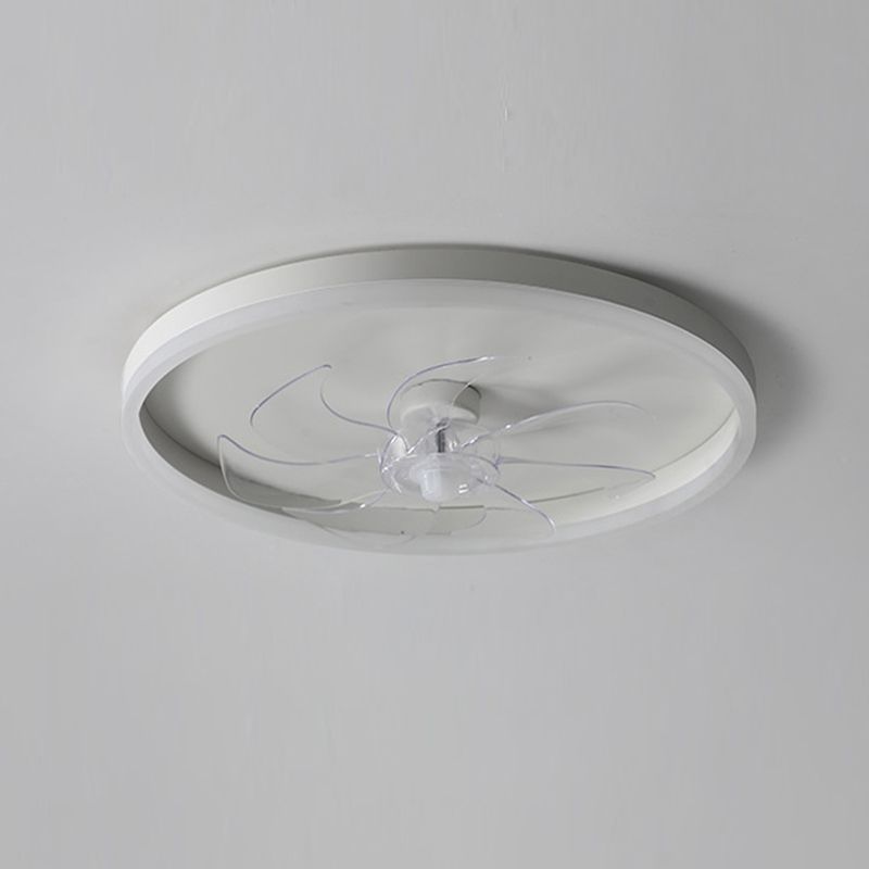 Edge Bianco Ventilatore a soffitto Soggiorno/Bagno Metallo/Acrilico