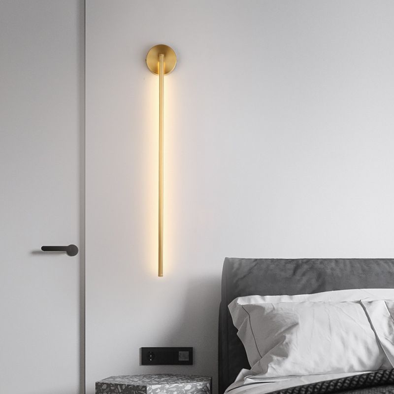 Bordo Moderni LED Minimalismo  Applique Metallo Oro Lineare Soggiorno/Camera da Letto