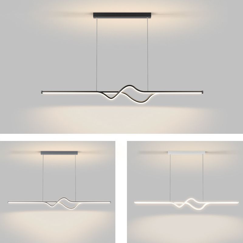 Louise Moderni LED Nero Lampade a Sospensione 3 Colori Corridoio/Giardino