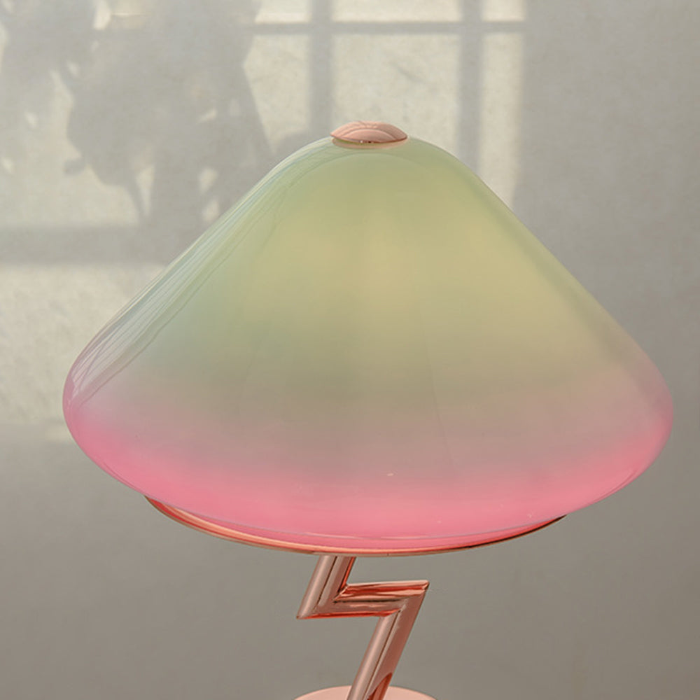 Morandi Lampade da Tavolo Vetro/Metallo Colorato Fungo Bambini Carine
