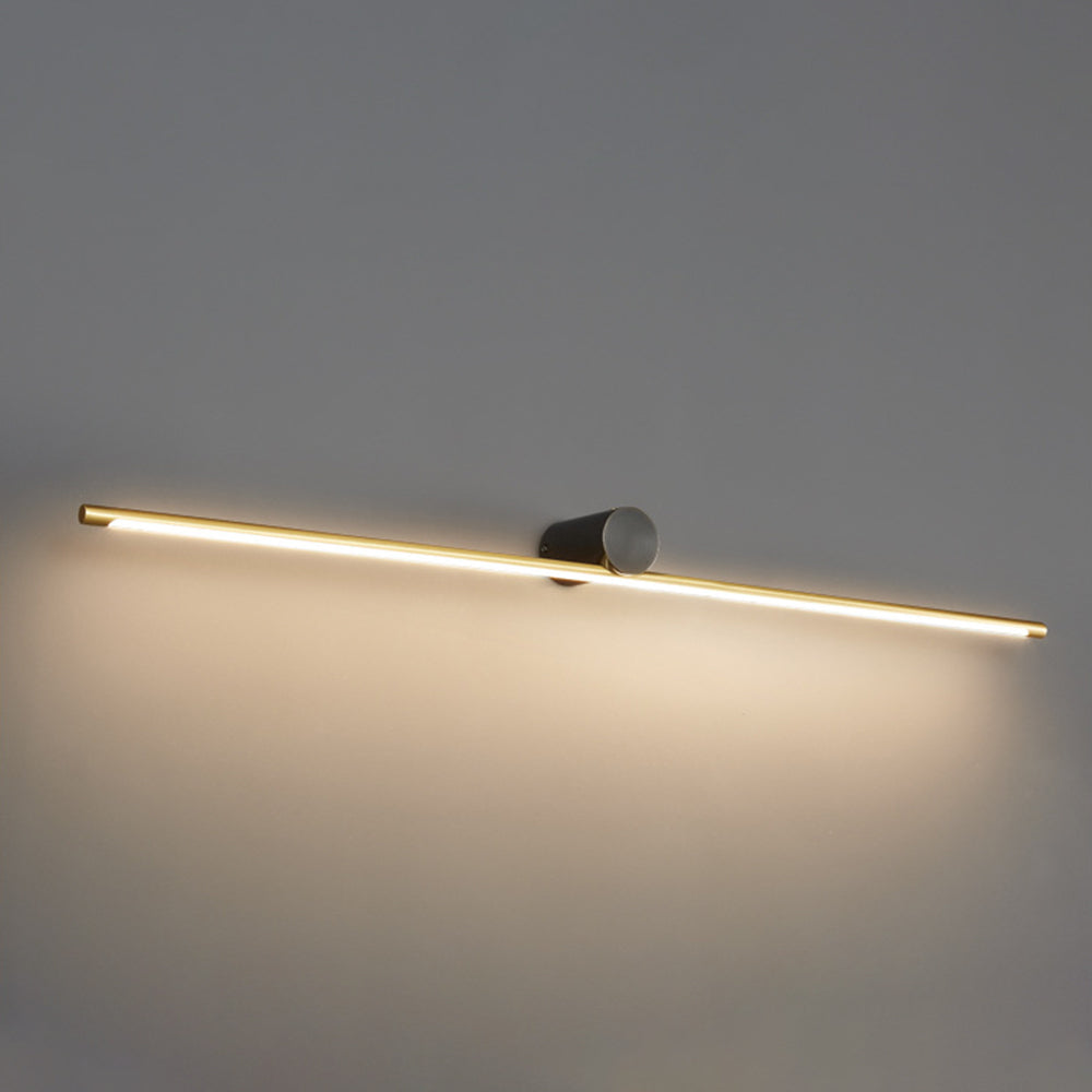 Leigh Acrilico Nero/Oro Lineare Minimalista LED Applique Specchio Anteriore