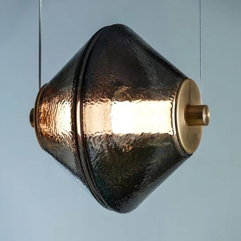 Evette Lampade da Terra/Sospensione Vetro Nero LED Nordiche Moderne