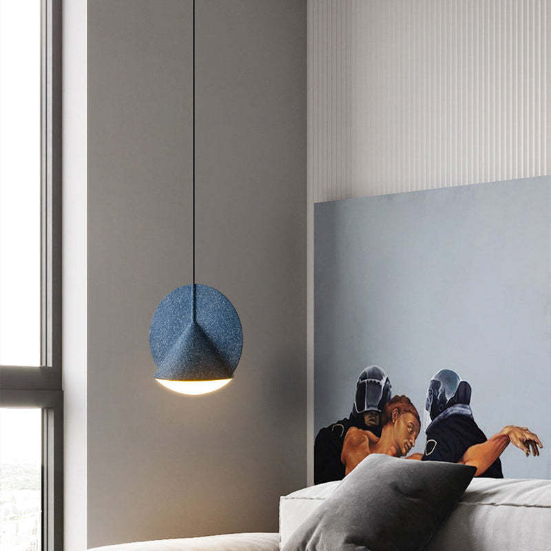 Morandi Moderno Minimalismo LED Lampada a Sospensione Grigio/Blu/Giallo Camera da Letto/Sala da Pranzo