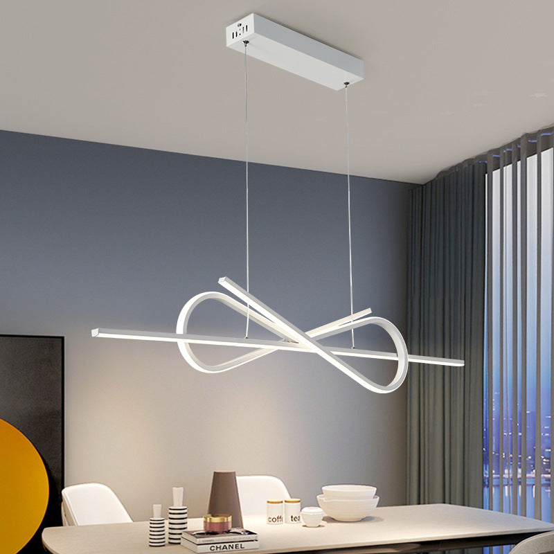 Bouvet Moderna LED Design Lampada a Sospensione Metallo Bianco/Nero Papillon Soggiorno/Camera da Letto