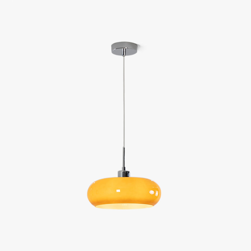 Hailie Moderni Design LED Lampada a Sospensione Vetro Arancione/Bianco Pane Soggiorno/Camera da Letto