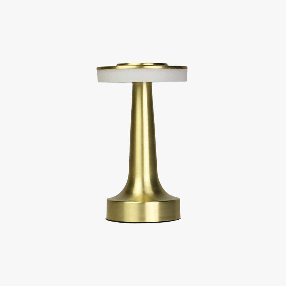 Salgado Moderno Lampade da Tavolo Metallo Fungo, Oro Rosa/Oro/Argento