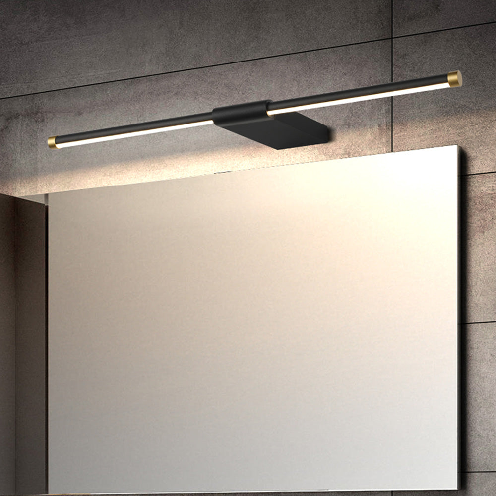 Edge Minimalista LED Lineare Applique Specchio Anteriore Metallo Nero/Oro Soggiorno/Camera da Letto/Bagno
