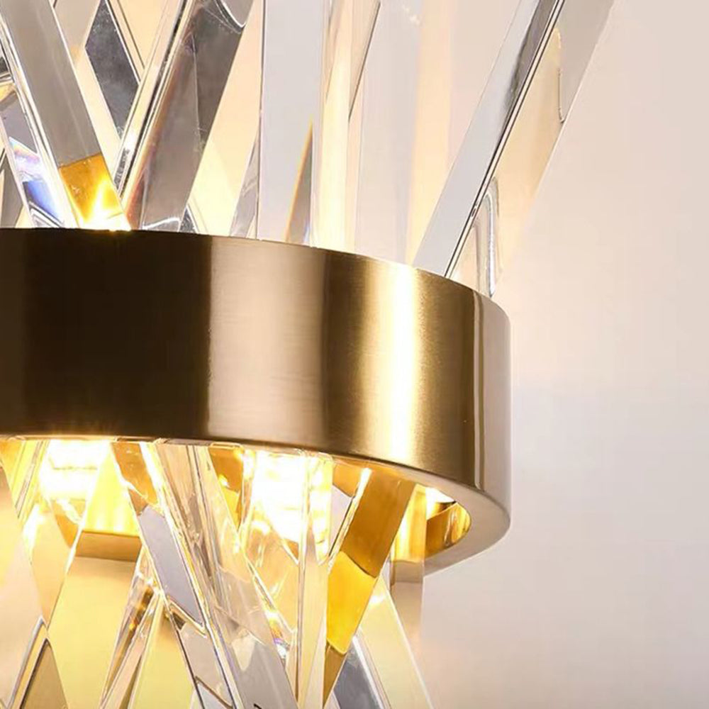 Marilyn Applique Geometrica Decorativa Cristallo/Metallo, Oro