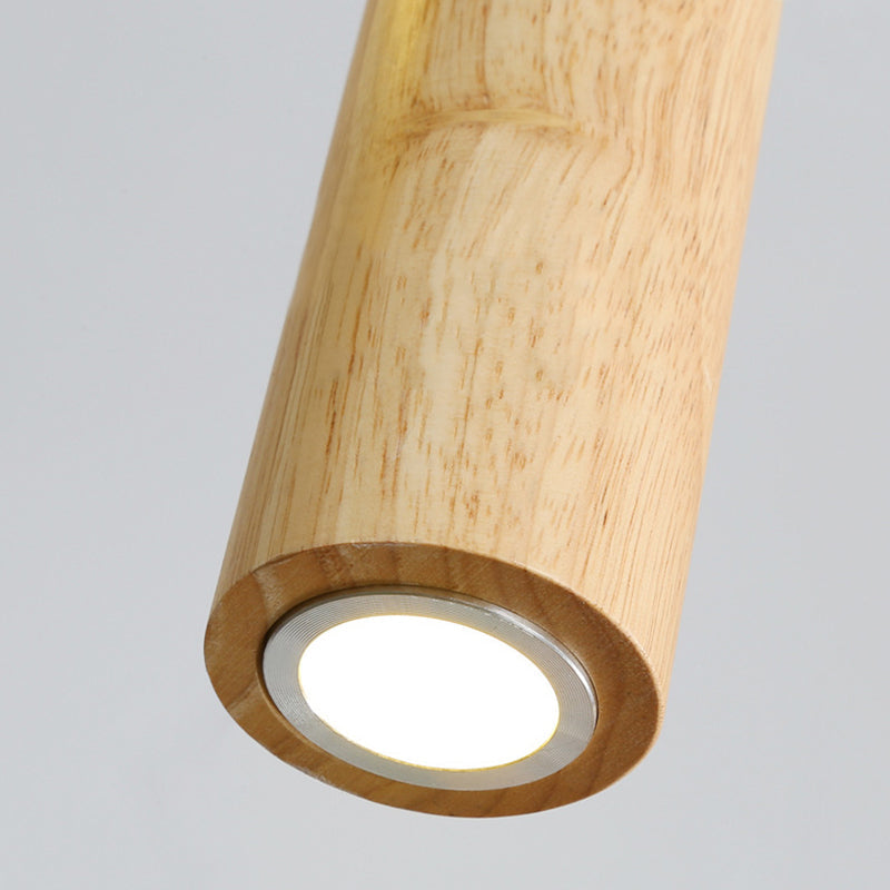 Ozawa Minimalismo LED Lampade a Sospensione Cilindrico/Legno Camera da Letto/Cucina
