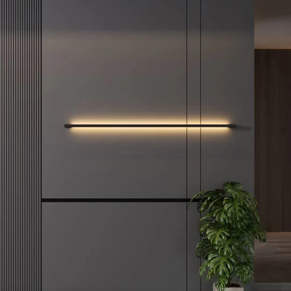 Edge LED Applique Metallo/Acrilico Nero Lineare Moderno