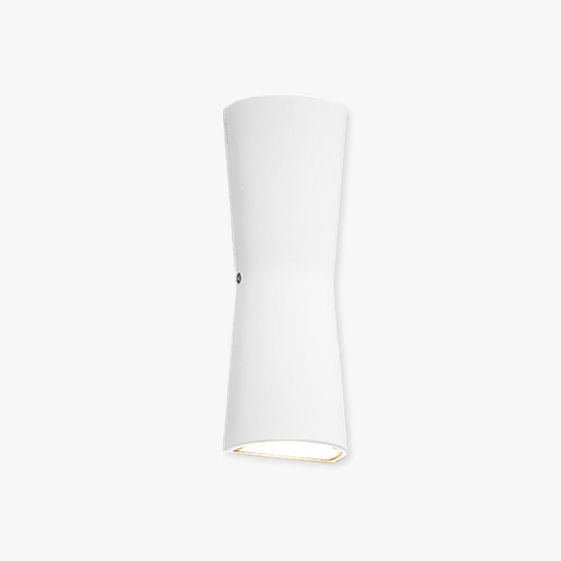 Orr Moderne LED Lampada da Esterno Metallo Nero/Bianco Torcia