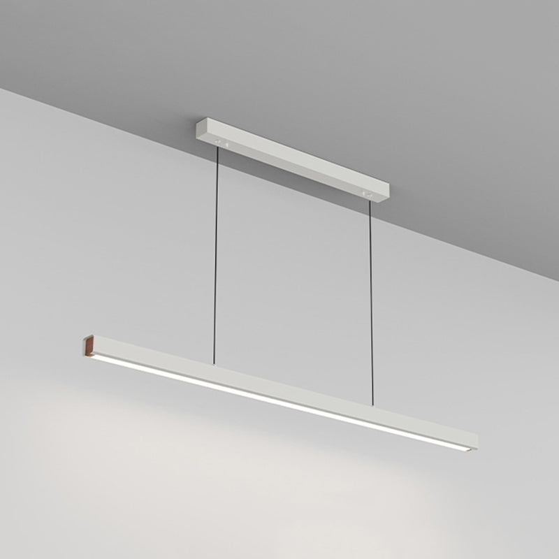 Edge Minimalista LED Lampada a Sospensione Metallo/Legno Lineare Dimmerabile Soggiorno/Camera da Letto