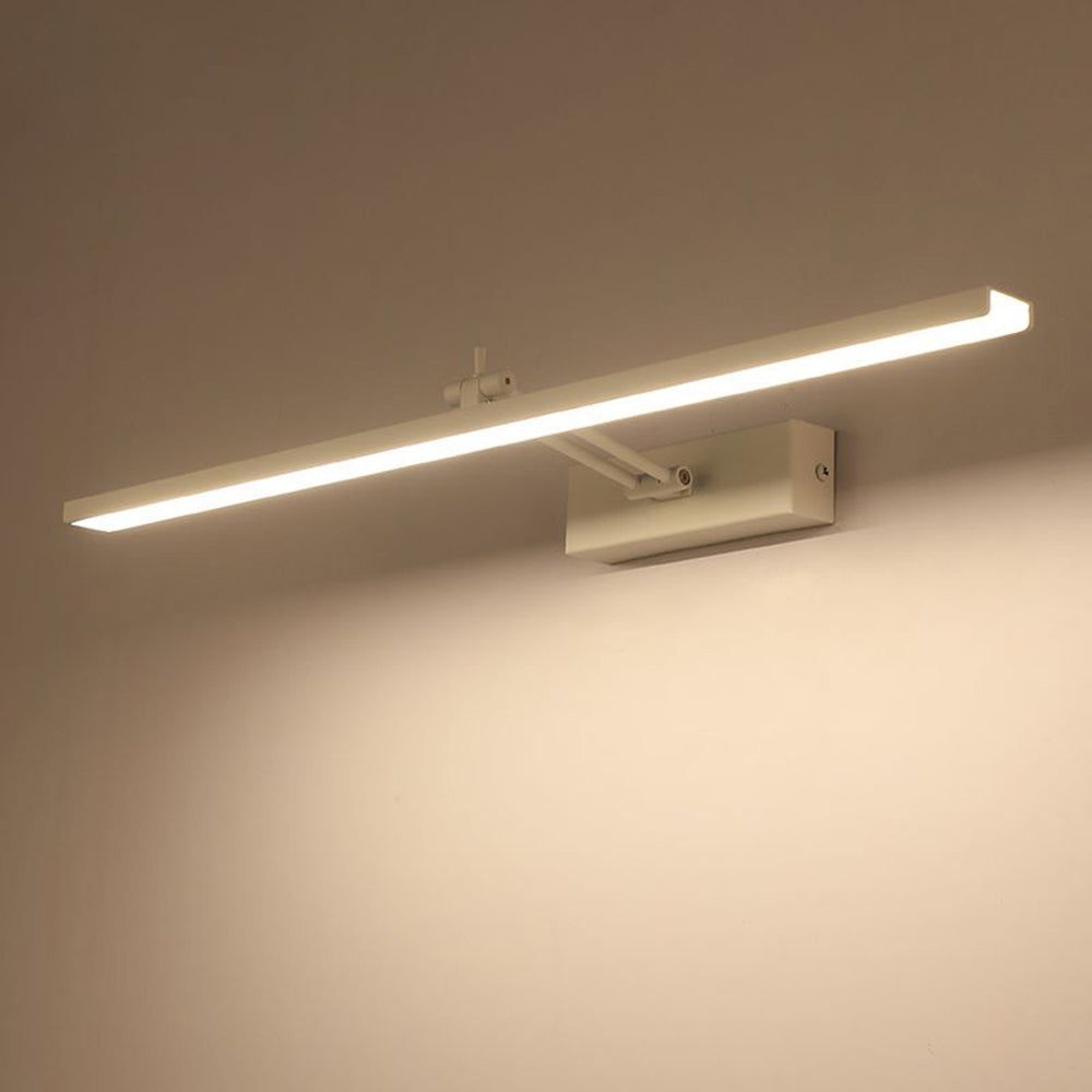 Applique Minimalista LED Applique Rettangolare Metallo Bianco/Nero Bagno