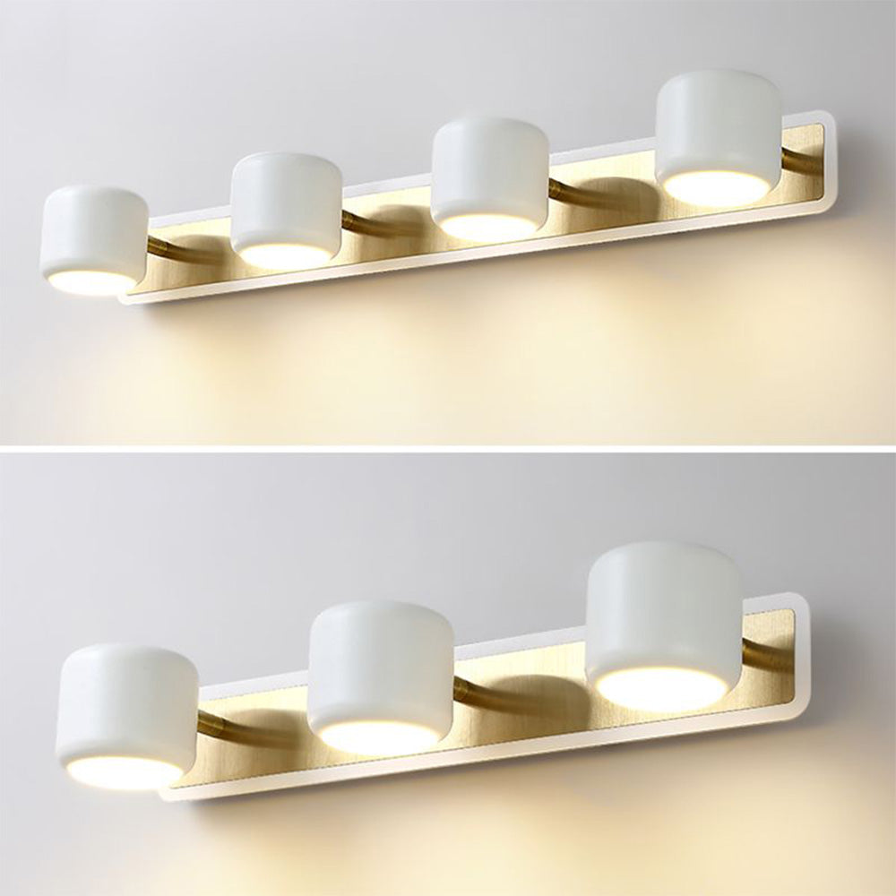 Cooley Moderno LED Specchio Anteriore Metallo Applique Minimalismo Nero/Bianco Bagno