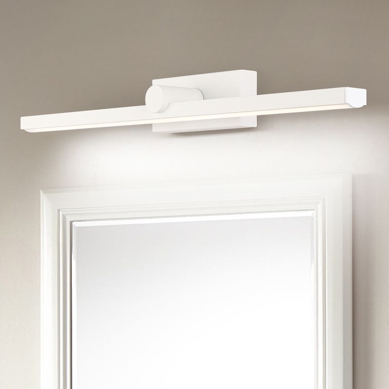 Edge Minimalista LED Lineare Applique Specchio Metallo Bianco Bagno