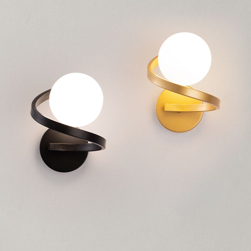 Louise Design LED Girare Applique Metallo Vetro Impermeabile Nero/Oro Specchio Bagno/Soggiorno/Camera da Letto