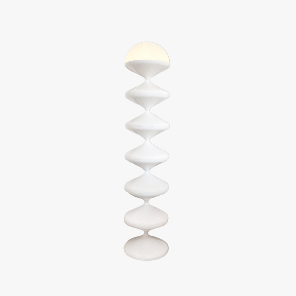 Salgado Design LED Lampada da Terra Bianco/Nero Metallo Soggiorno