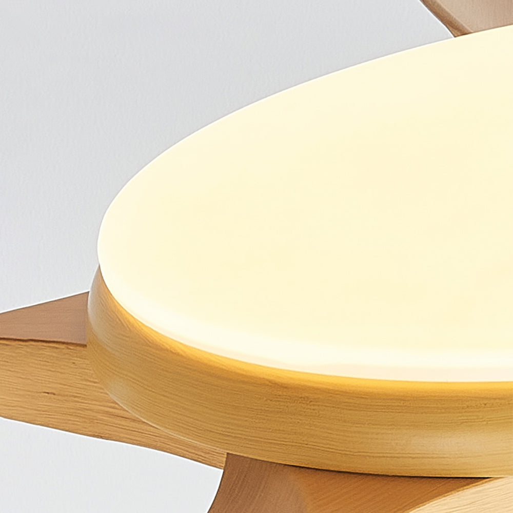Ozawa Moderni LED 3-Lama Ventilatore a Soffitto Metallo Cucina/Soggiorno/Camera da Letto