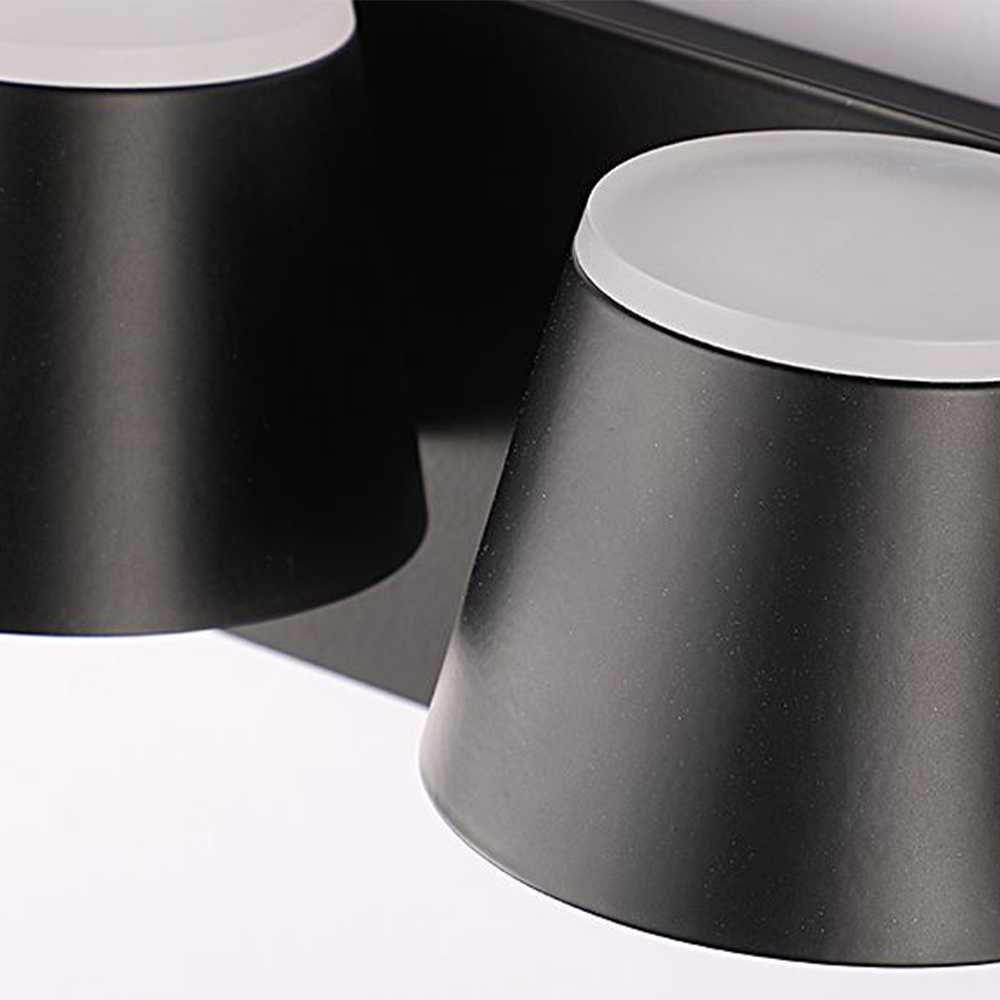 Cooley Design LED Metallo Applique Nero Metallo Soggiorno/Camera da Letto